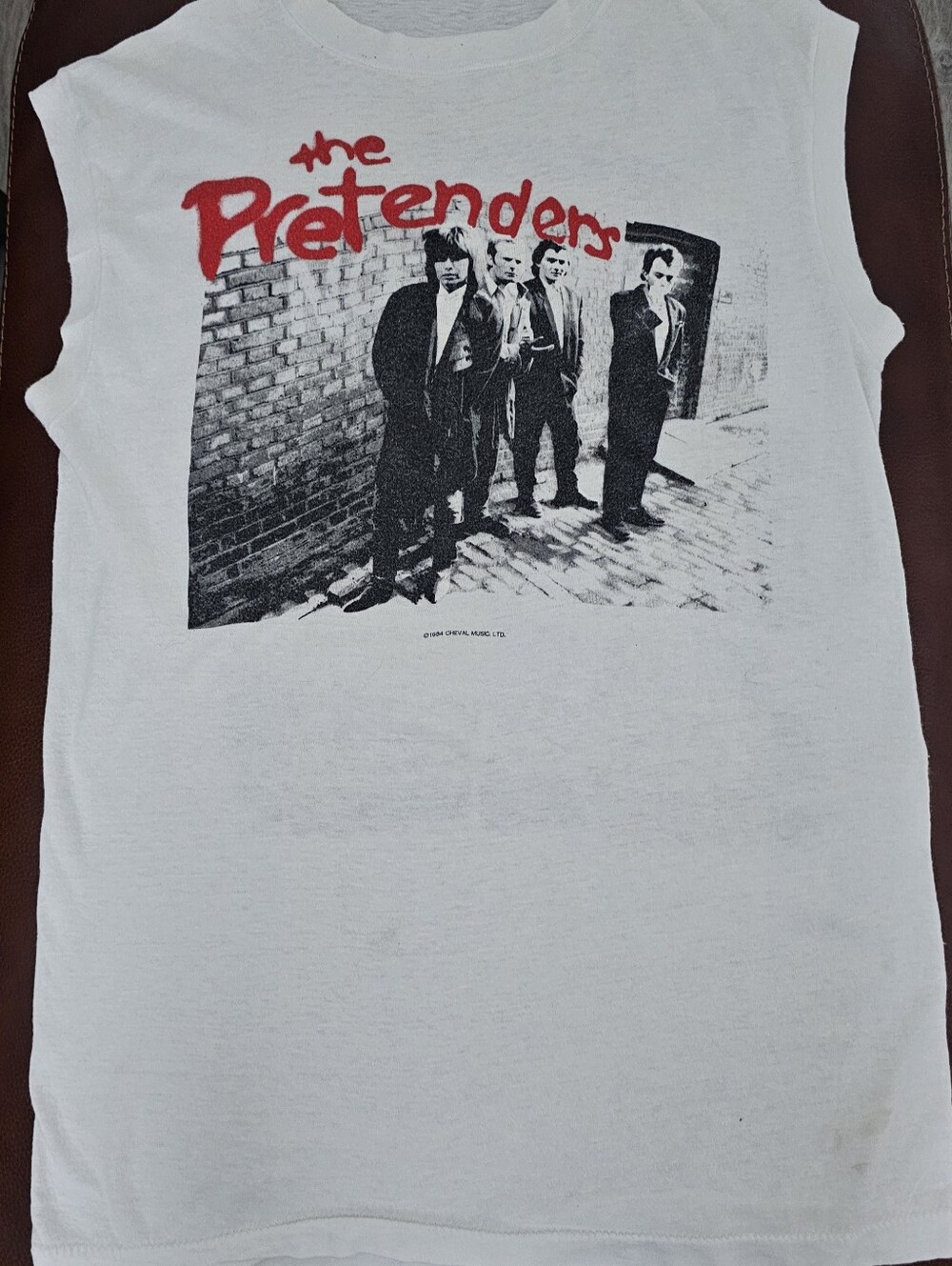 Vintage 1984 Pretenders Concert t-shirt- White Graphic Muscle Tee - Band Logo